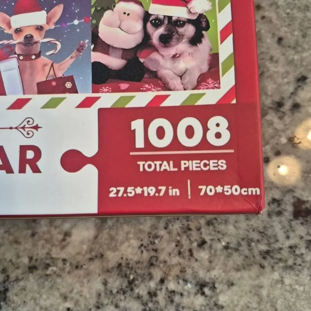 The Jigsaw Puzzle Christmas Dogs Advent Calendar USED